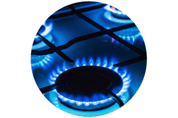 Negocios Varios S.A. quemador de gas de cocina encendido